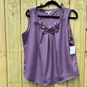 NWT!! CROFT & BARROW Dressy Summery Top!  SZ L